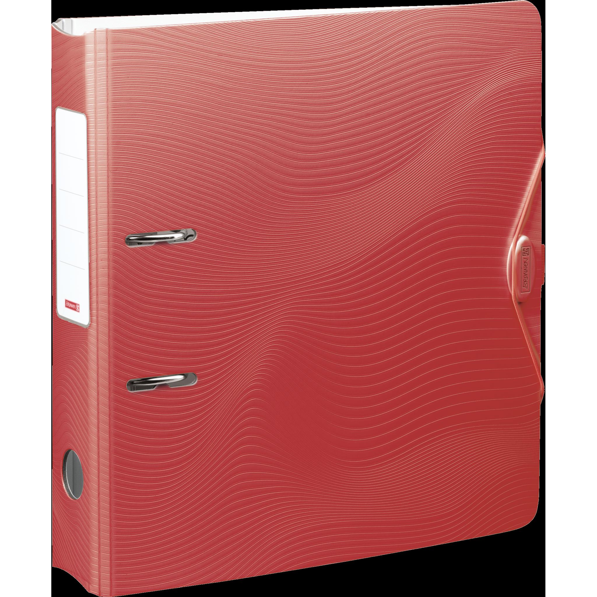 Brunnen, Ordner, WAVE Ordner rot Kunststoff 7,0 cm DIN A4 (A4, 70 mm)