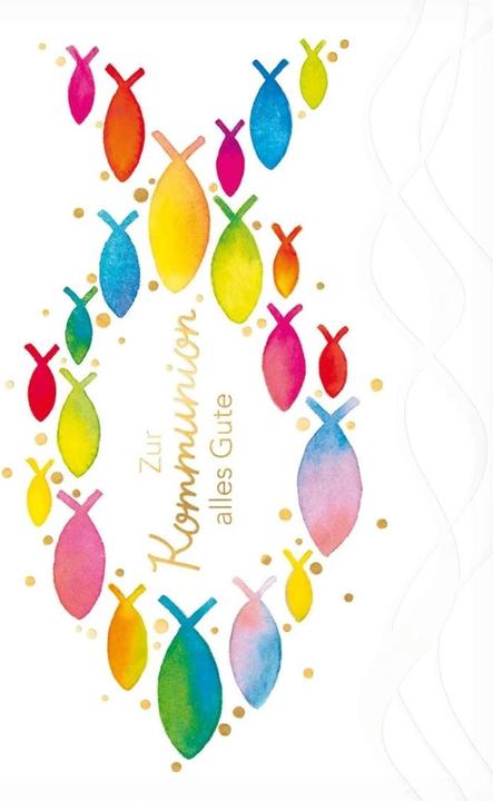 Image du produit Susy Card Carte de communion "Poisson de Poissons (1 pcs)