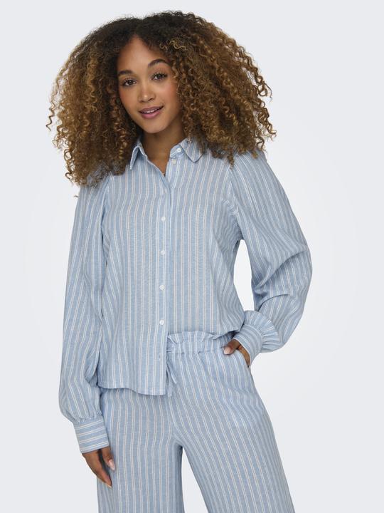 Produktbild Only Locker geschnitten Button-Down Kragen Puffärmel Hemd Hemd (XS)