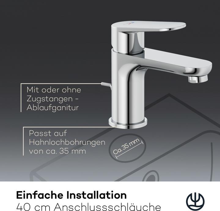 Produktbild Kludi X1 Waschtischarmatur, Grösse S, ohne Ablaufgarnitur