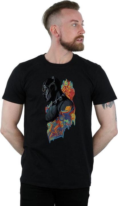 Actual product image Mens Black Panther Profile T-Shirt (XL)