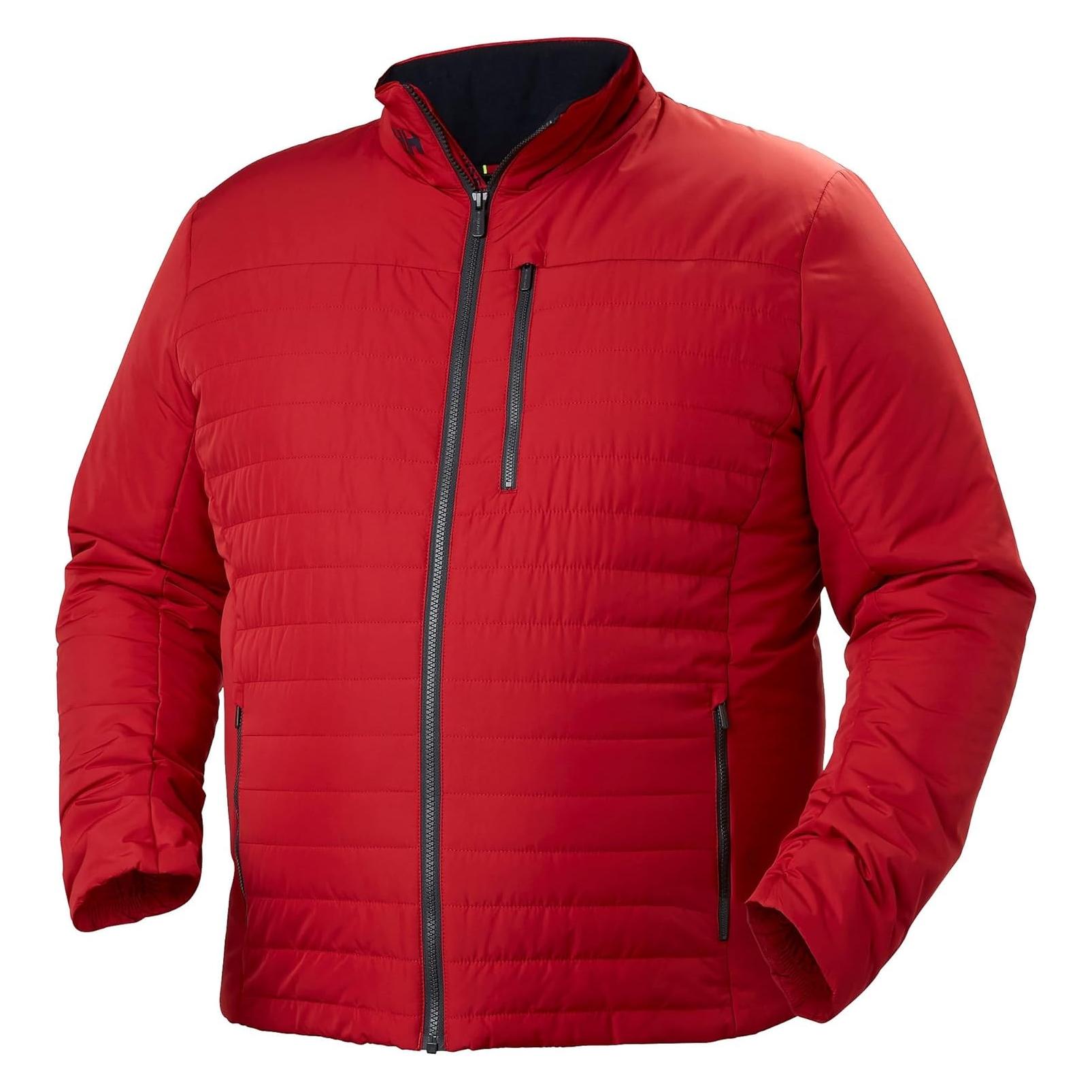 Helly Hansen, Uomini, Giacche da esterno, Giacca Crew Insulator 2.0 (XL), Rosso, XL