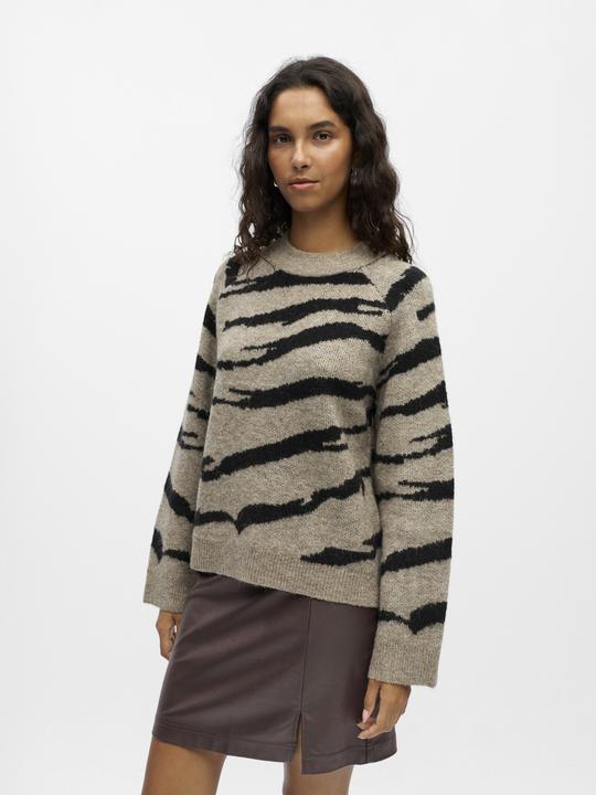 Produktbild Object Gemusterter Strickpullover (L)