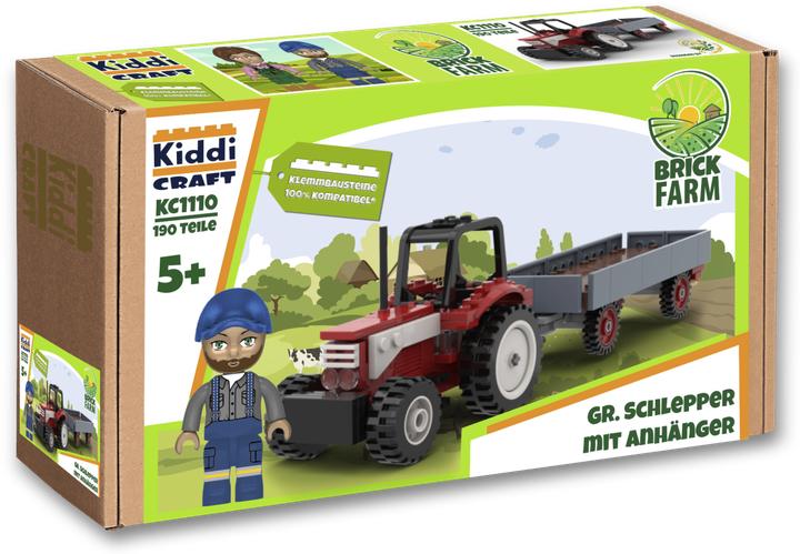 Actual product image Kiddicraft Large tractor with trailer