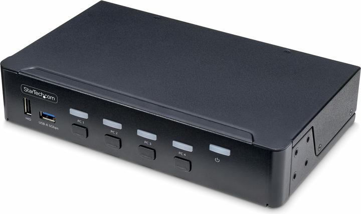 Produktbild StarTech com P4AD122-KVM-SWITCH, 4096 x 2160 Pixel, 4K Ultra HD, Rack-Einbau, 36 W, Schwarz