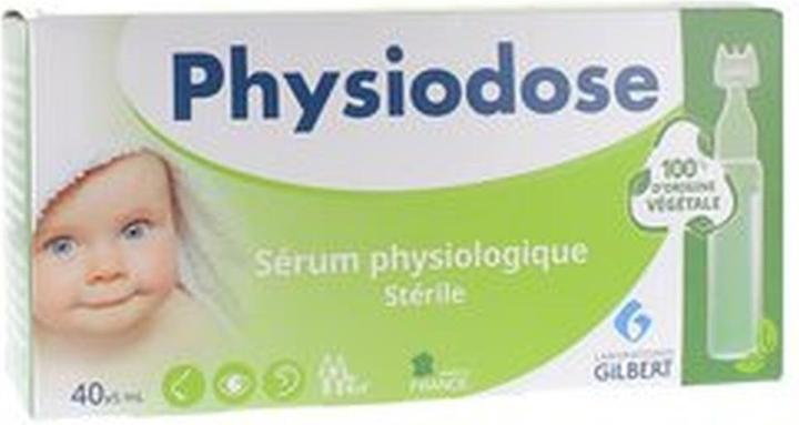 Actual product image Gilbert Physiodose Sterile Physiological Serum