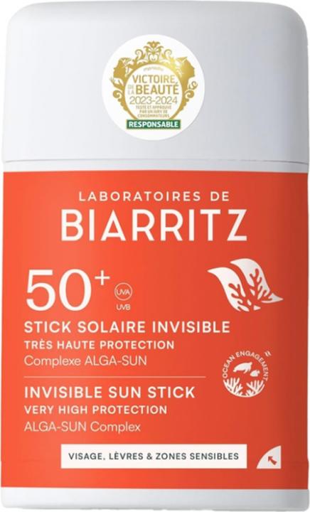 Image du produit Laboratoires de Biarritz Stick Solaire Invisible (Stick solaire, SPF 50+, 10 ml, 12 g)