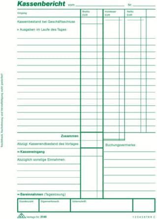 Rnk Bloc de livres de caisse A5 (50 x)