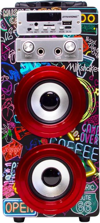 Image du produit Dynasonic Karaoke-Maschine mit 2 Mikrofonen, Bluetooth & Lichtern