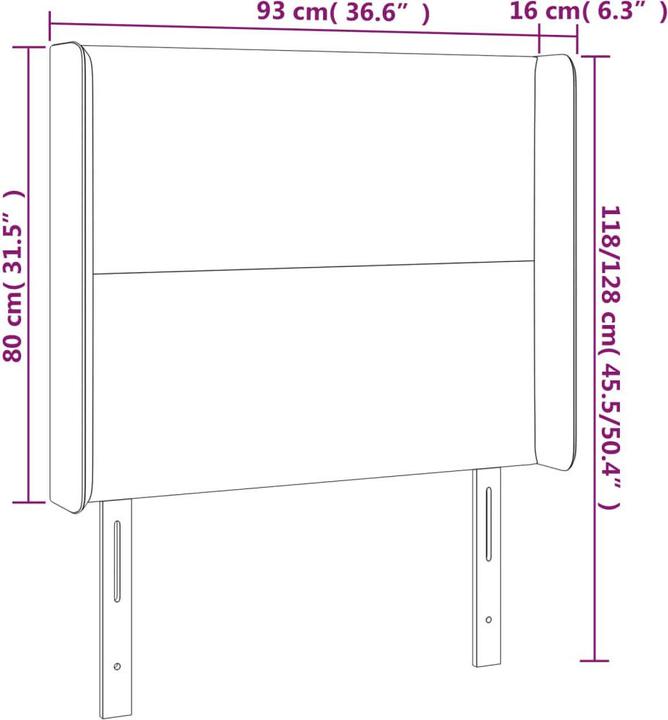 Produktbild VidaXL Raya (93 x 16 x 128 cm)