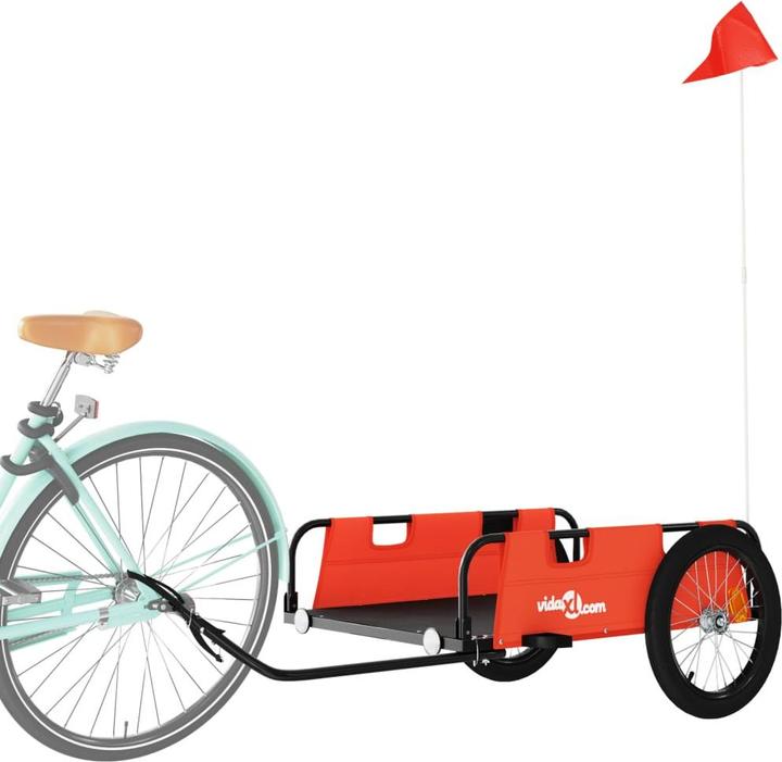 Immagine prodotto vidaXL Fahrradanhänger Orange Oxford-Gewebe und Eisen, Farbe