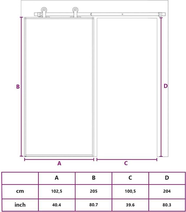 Image du produit vidaXL Schiebetür