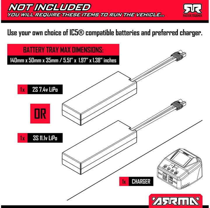 Immagine prodotto Arrma Monster Truck QUAKE 223S DSC ARTR 1:10 - Grün (ARR Quasi lettura a corredo)