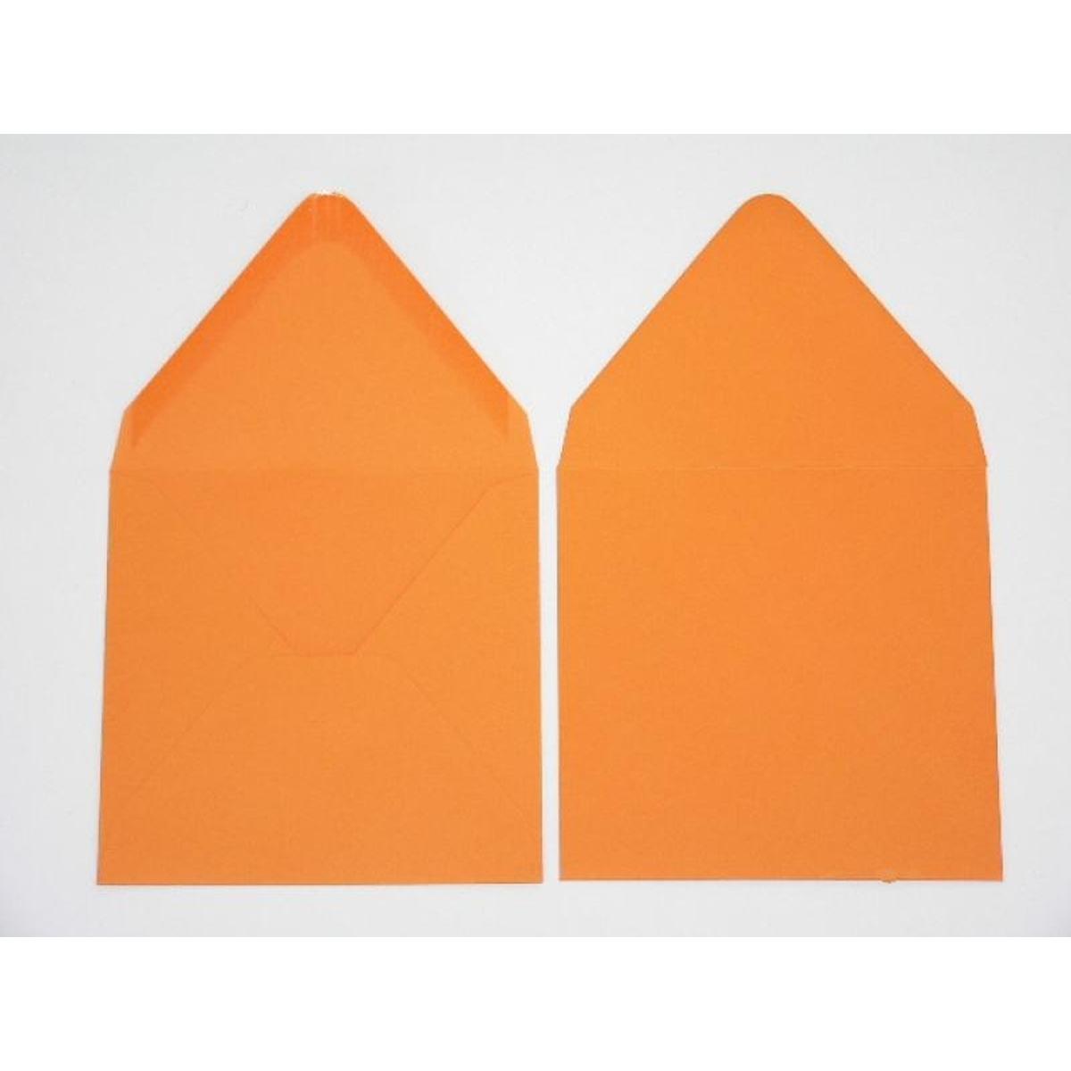 Thumbnail - Blanke, Briefumschlag, Briefumschläge 140x140mm 120g/qm gummiert VE=100 Stück apfelsine (100 x)