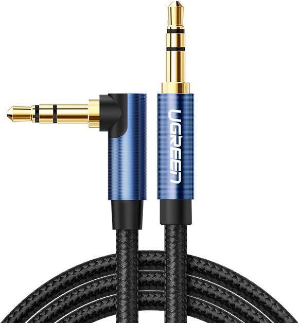 Produktbild Ugreen audio cable 2 x mini jack 3.5mm 0.5m blue (AV112) (0.50 m, 3.5mm Klinke (AUX))