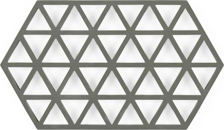 Image du produit Zone Denmark Dessous de plat Triangles vert olive (1 x, Dessous de poêle)