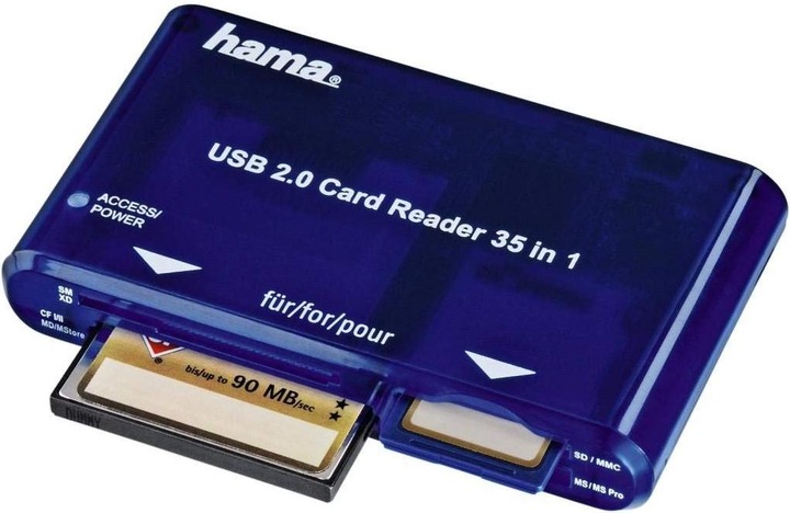 Immagine prodotto Hama Lettore di schede multiple USB 2.0 35in1 (USB 2.0)