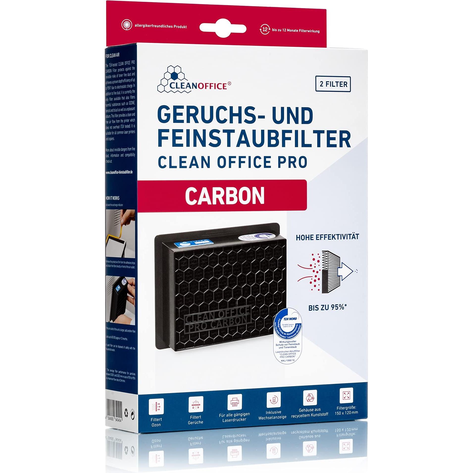 Thumbnail - Clean Office Drucker Feinstaubfilter Carbon 2er, Zubehör Luftbehandlung