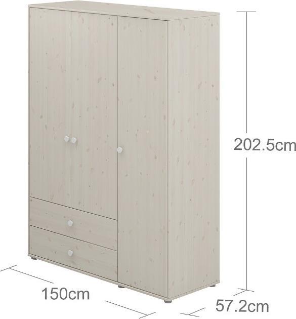 Image du produit Flexa Armoire Classic 3 portes (57.20 cm)