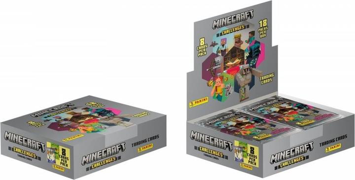 Produktbild Panini Minecraft - Challenges Trading Cards Flow Packs Display (18) (Englisch, Booster Display)