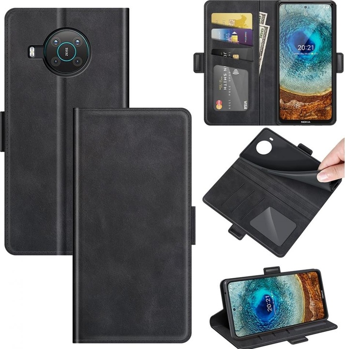 Productafbeelding Screenguard Nokia X20 CardLounge Lederen Hoesje (Nokia X20)