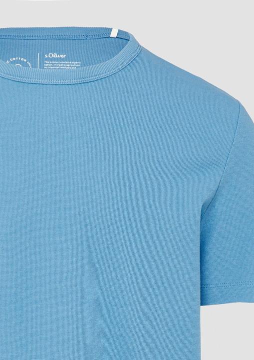 Produktbild S.Oliver T-Shirt T-Shirt aus Baumwolle mit Waffelstruktur (XXL)