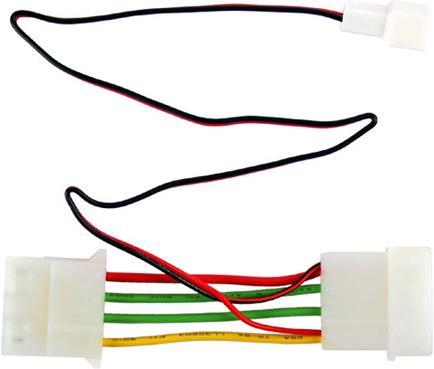 Produktbild Aquatuning Revoltec 3-Pin zu 4-Pin Spannungsadapter (33.50 cm, 3 Pin, 4 pin Molex)