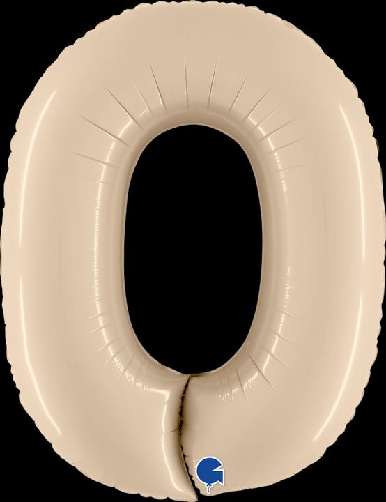 Produktbild Grabo Folienballon 0 (null) in SATIN CREAM 102cm (1 x)