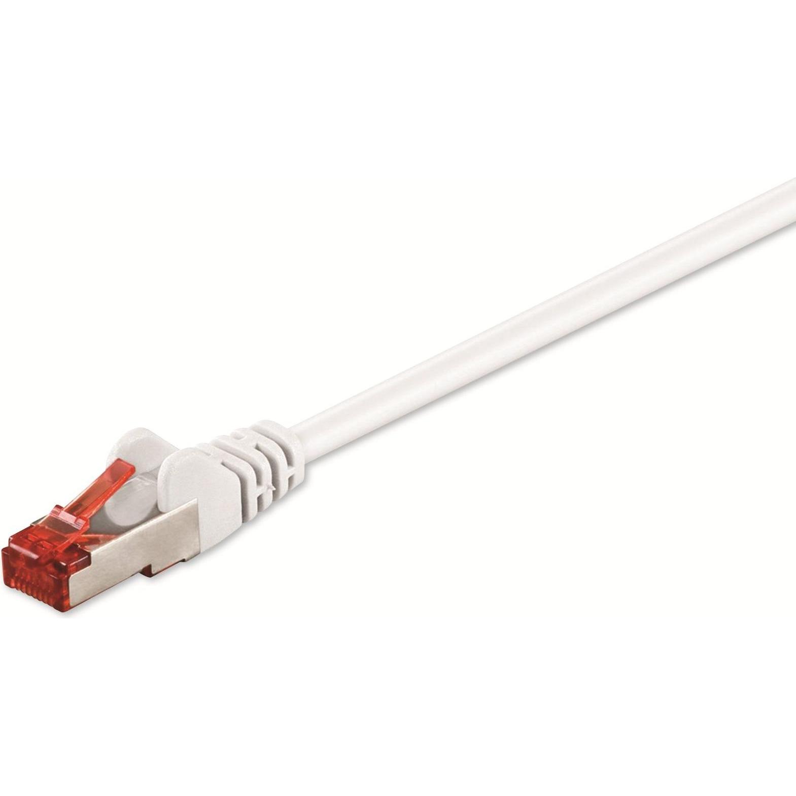 Goobay CAT 6 Patchkabel, S/FTP (PiMF), Weiss, 3 m (S/FTP, CAT6, 3 m), Netzwerkkabel