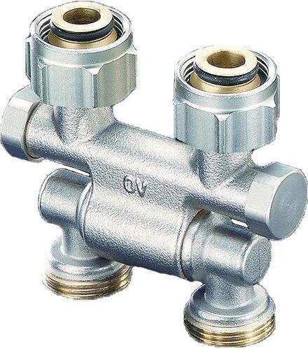 Oventrop OV Absperrverschraubung ZBU Multiflex F schwenkbar, 3/4Zoll ÜMx3/4Zoll AG