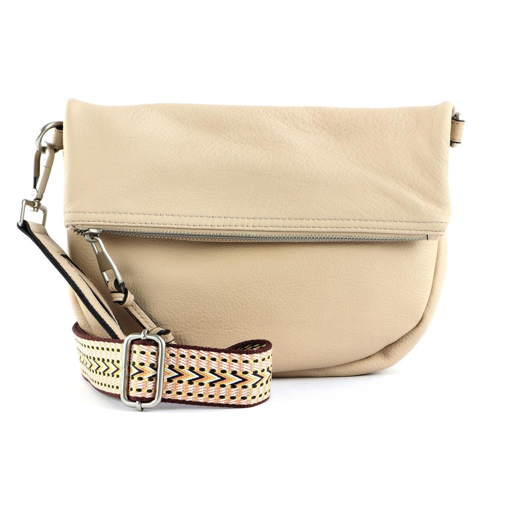 FredsBruder, Damen, Handtasche, Bloomfield Flapover Crossbody, Mehrfarbig, Beige