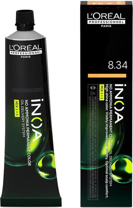 Actual product image L'Oréal Paris INOA No Ammonia Permanent Color 8.34 60g (8.34 Light golden blonde)