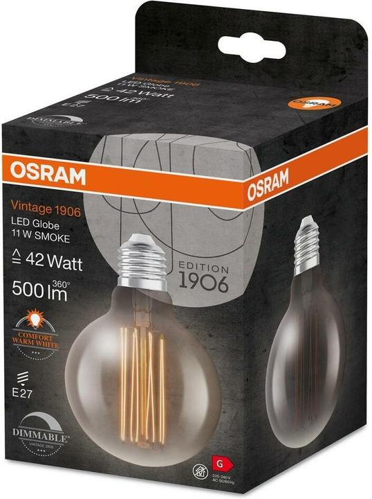 Produktbild Osram Vintage 1906 Led Classic Slim Filament Globe (E27, 500 lm, 1x)