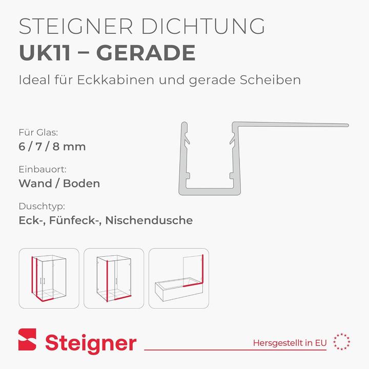Produktbild Steigner Duschtürdichtung