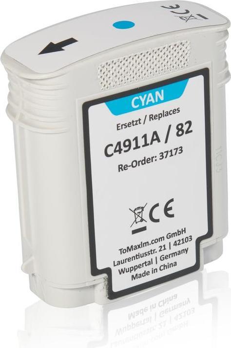 Produktbild Inkadoo Druckerpatronen kompatibel zu HP C4911A / 82 Druckkopfpatrone, cyan Cyan (C)