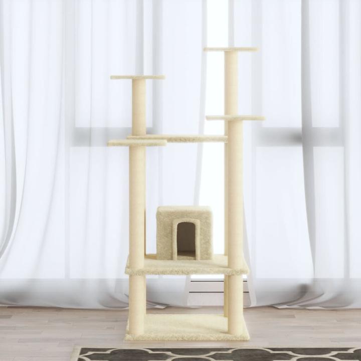 Image du produit vidaXL Katzenbaum (110 cm, Crème)