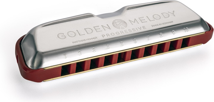 Immagine prodotto Hohner Melodia d'oro Progressiva in Re maggiore (Armonica, Diatonica, D maggiore)