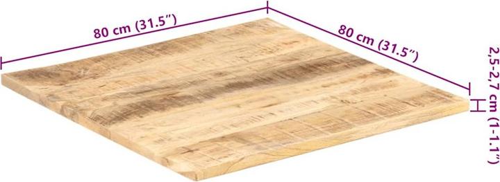Actual product image vidaXL Tischplatte (80 x 80 cm)