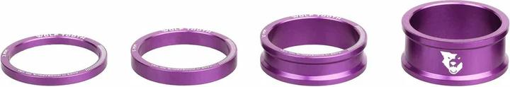Wolf Tooth Steuersatz Spacer Kit, 1 1/8", 3/5/10/15mm, 4 Stk., ultraviolet purple