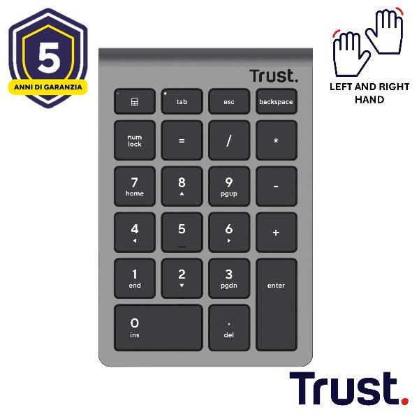 Image du produit Trust Xalas Wirless-Numpad (IT, Sans fil)