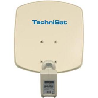 TechniSat DigiDish 33, universal twin LNB, Beige (Parabolantenne, DVB-S / -S2), SAT Spiegel + SAT Antennen, Beige