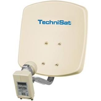 Thumbnail - TechniSat DigiDish 33, universal twin LNB, Beige (Parabolantenne, DVB-S / -S2), SAT Spiegel + SAT Antennen, Beige