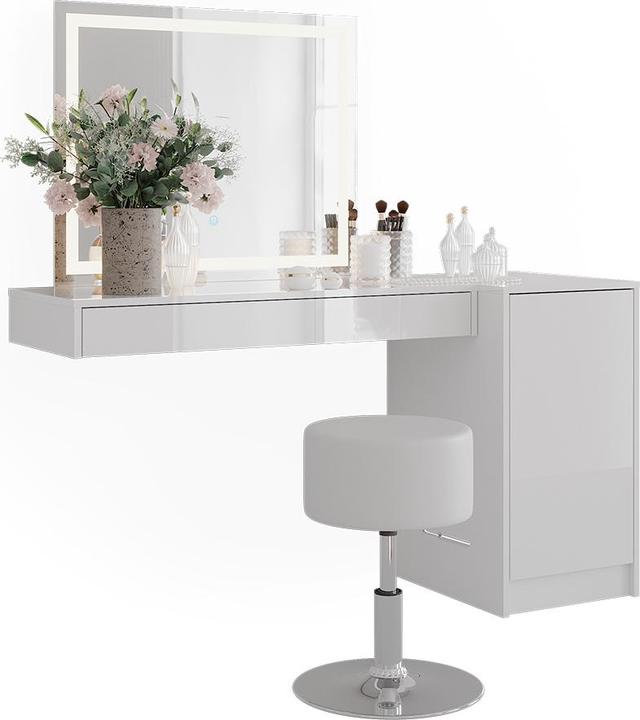 Produktbild Vicco Schminktisch Sherry, Weiss, 100 cm 4 Teile (100 x 40.10 x 65 cm)