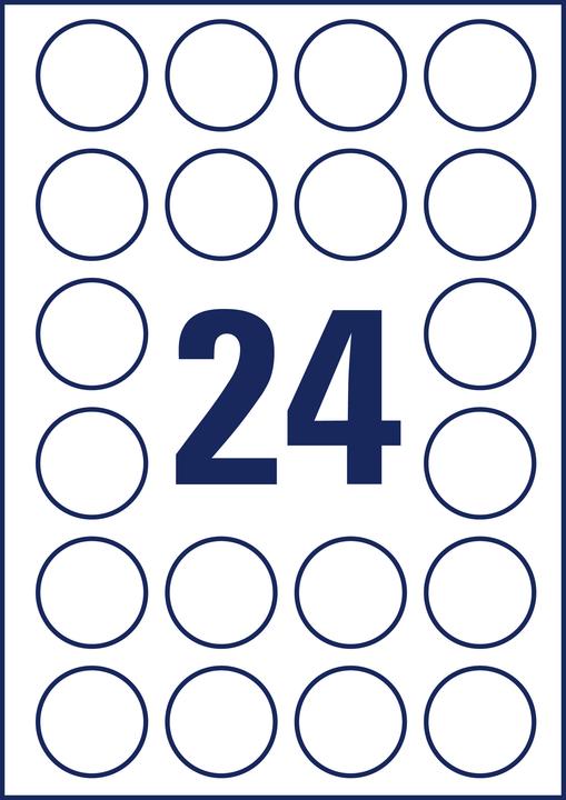 Actual product image Avery Crystal clear labels
