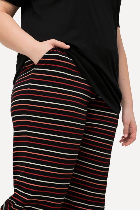 Produktbild Ulla Popken Pyjama, Ringel, Tunika-Ausschnitt, Halbarm (42, 44)