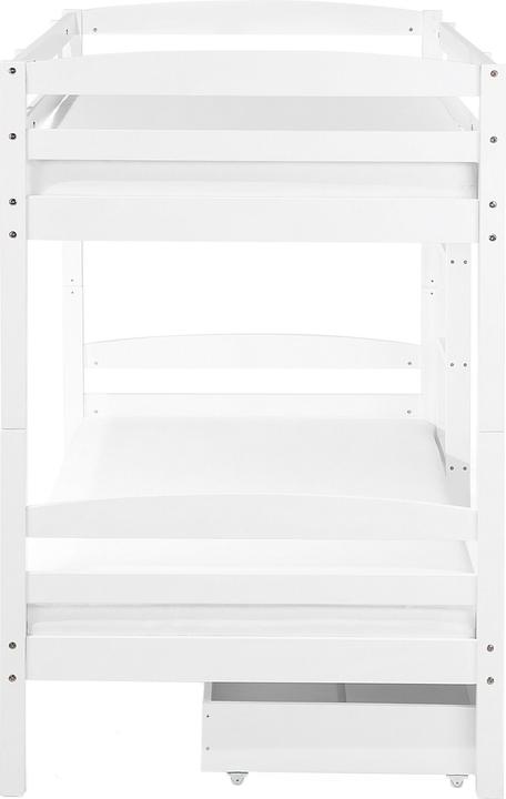 Actual product image Beliani Loft Bed Wood with Bed Drawer White 90 x 200 cm REGAT (90x200)