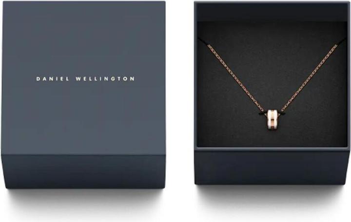 Produktbild Daniel Wellington Emalie Halskette Rose Gold White (Edelstahl, Emaille)