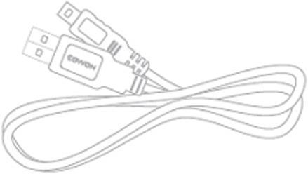 Actual product image Cowon USB cable for iAudio 9, D2, D2+, U5 and T2, Black
