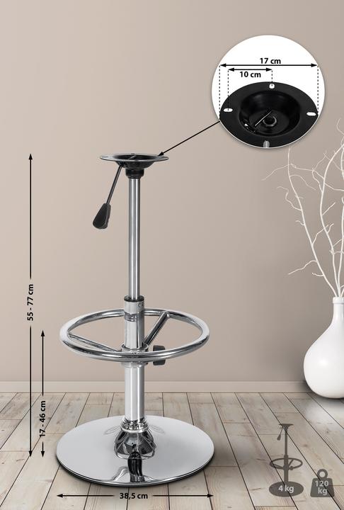 Actual product image CLP Replacement frame for bar stool