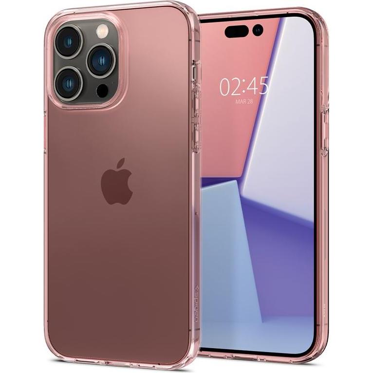 Spigen Crystal Flex (Apple iPhone 14 Pro Max), Smartphone Hülle, Rosa